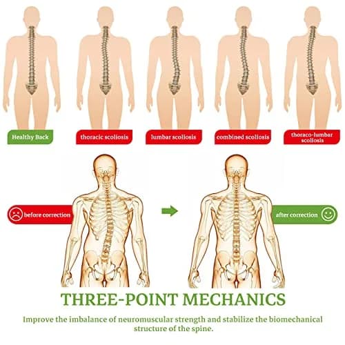ZHUNPOCT Adjustable Scoliosis Back Brace with Cervical Support | Breathable, Fully Adjustable for All Heights, Discreet & Supportive (70-120 chars) thumbnail 6