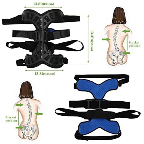 ZHUNPOCT Adjustable Scoliosis Back Brace with Cervical Support | Breathable, Fully Adjustable for All Heights, Discreet & Supportive (70-120 chars) thumbnail 7