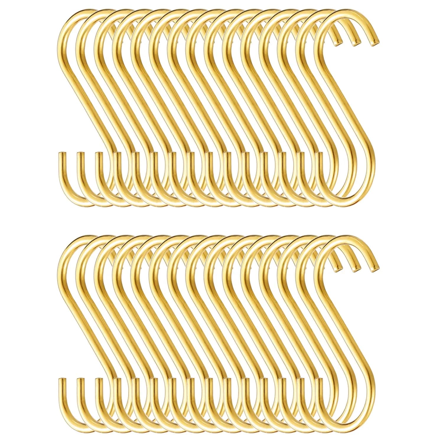Evanda Gold Storage Hook 30 Pack | Heavy Duty Stainless Steel, Rust-Proof, Multi-Purpose (≤120 chars)