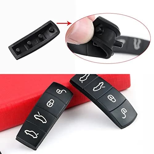 Jaronx Black Silicone Key Button Cover for Porsche Boxster Cayman 718 | Protects Original Key Fob thumbnail 6