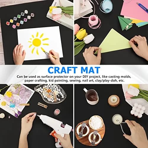 Gartful Extra Large Silicone Craft Mat 90cm x 60cm (35.4" x 23.6") | Protects Surfaces from Resin, Paint, and Heat thumbnail 5