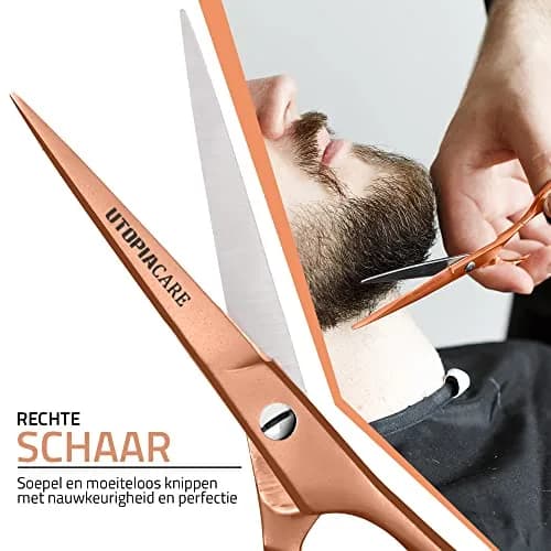 Utopia Care Hair Cutting & Hairdressing Scissors 6.5 Inch | Premium Stainless Steel Shears for Salons, Men, Women & Kids, Rose Gold thumbnail 4