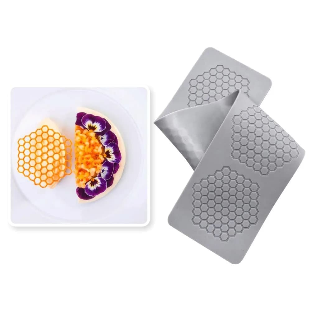 TUKE 3D Hollow Leaf Silicone Mold 29.9 cm (11.76 inch) | Food Grade Baking Chocolate Candy Lace Mould — 14.8 x 3.12 x 0.08inch