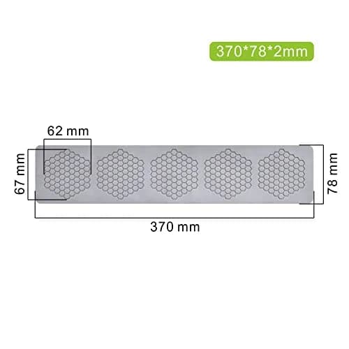 TUKE Honeycomb Silicone Fondant Cake Mold 14.8 x 3.12 x 0.08 inches | Food Grade BPA-Free for Chocolate Candy Baking thumbnail 4