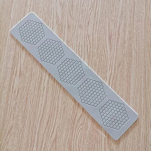 TUKE Honeycomb Silicone Fondant Cake Mold 14.8 x 3.12 x 0.08 inches | Food Grade BPA-Free for Chocolate Candy Baking thumbnail 2