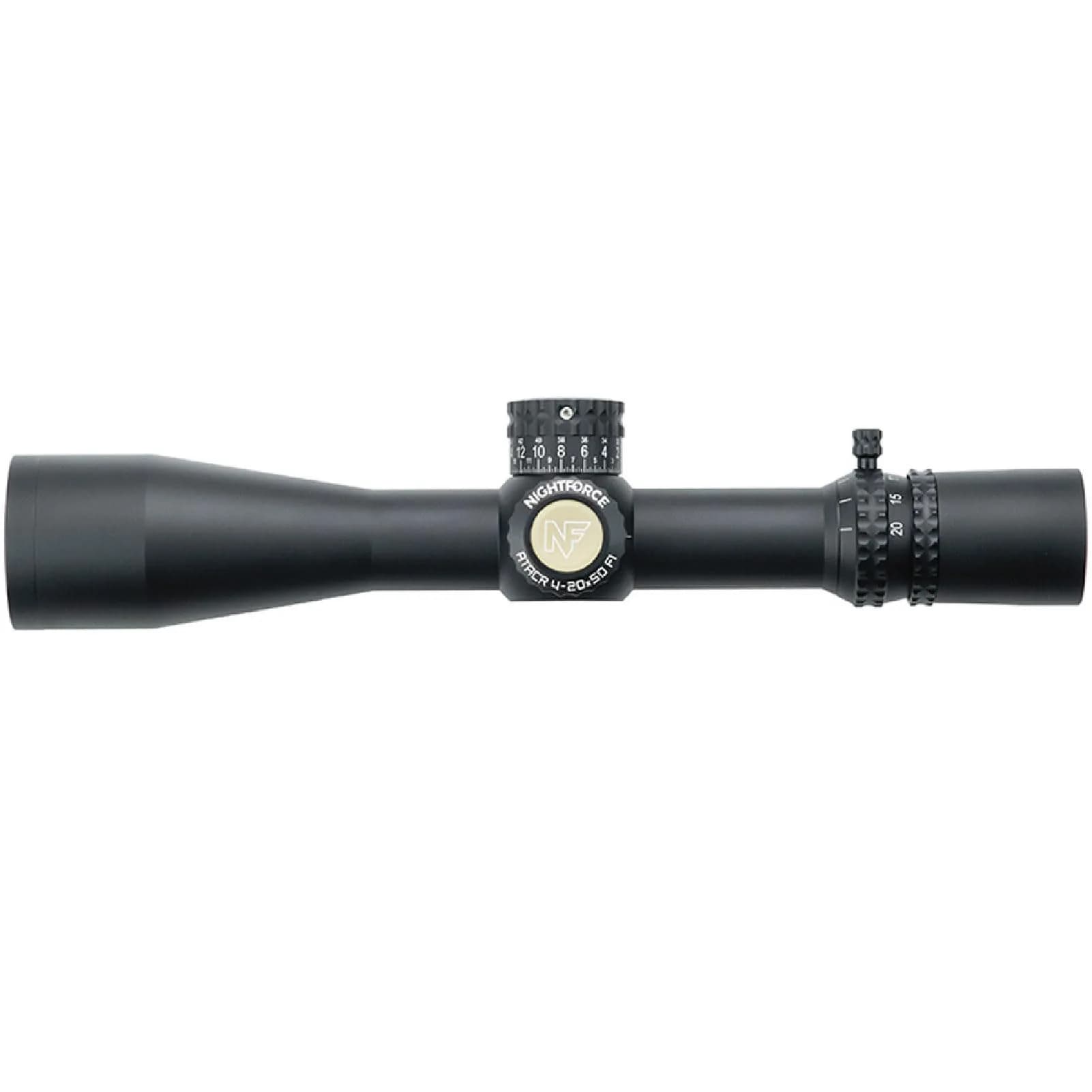 Nightforce ATACR 4-20x50mm F1 Long Range Riflescope | First Focal Plane, MIL-C Reticle, ZeroHold Tech — Black