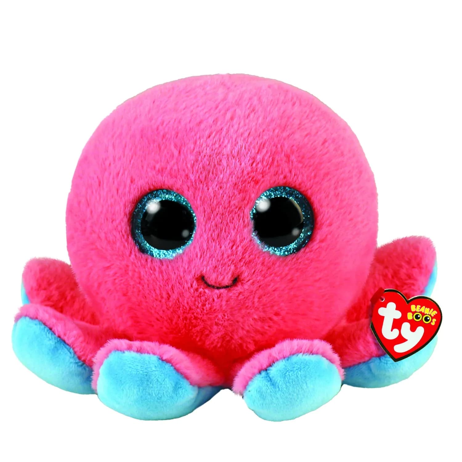 Ty Sheldon Coral Octopus Plush Toy 15cm (6 Inch) | ASTM-Tested for Kids