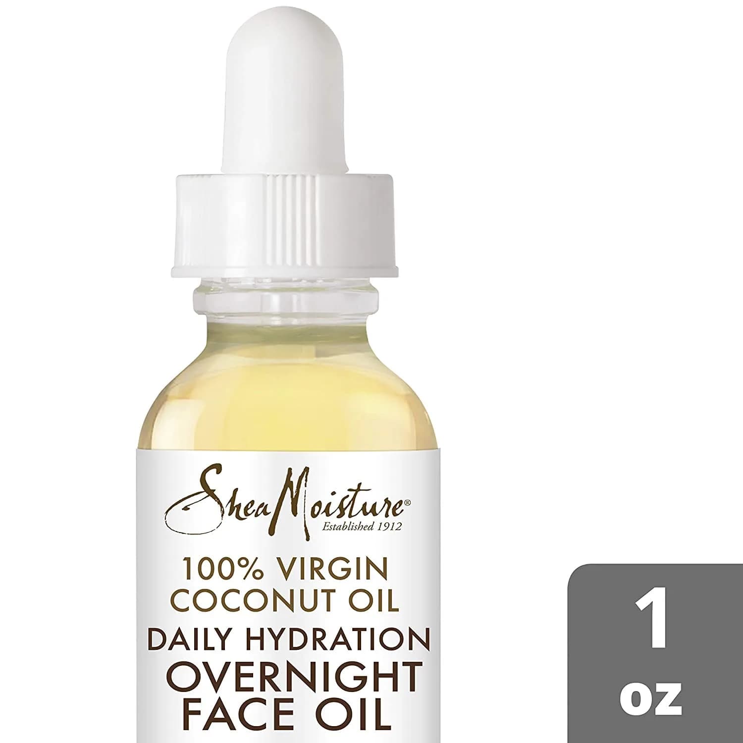 Shea Moisture Coconut Oil for Face - Daily Hydration Overnight Face Oil 200ml (6.76 Fl Oz) | Natural Skin Care for Dry Skin - view 3