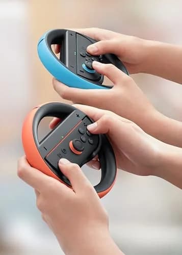 Nintendo Joy-Con™ 2 Wheel (Set of 2) Light Blue/Light Red | Realistic Racing Control for Nintendo Switch 2 thumbnail 4