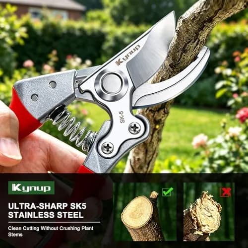 Kynup 2-Pack Bypass Pruning Shears 21.8 cm (8.6 inches) | Heavy Duty Garden Clippers for Plants & Trees thumbnail 2