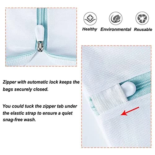 Tenn Well Large Mesh Laundry Bags 90x70cm (35"x27") | Zippered Wash Bags for Blankets, Delicates, and Travel thumbnail 4