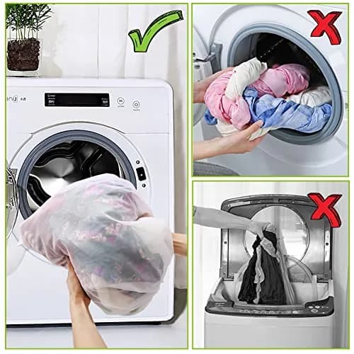 Tenn Well Large Mesh Laundry Bags 90x70cm (35"x27") | Zippered Wash Bags for Blankets, Delicates, and Travel thumbnail 8