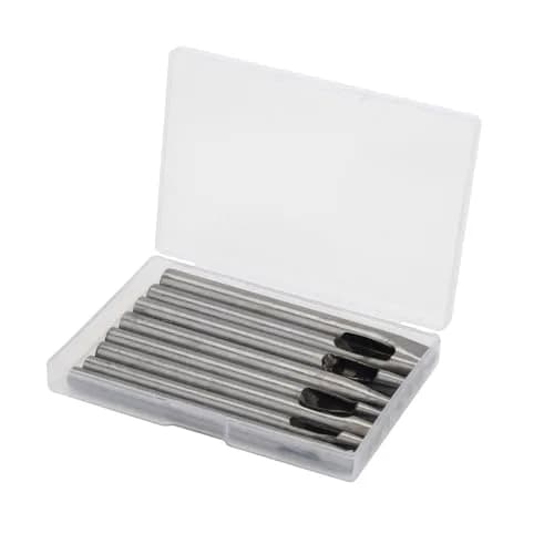 Boyistar Leather Craft Punch Tools Set | 8 Oval Hole Sizes for Leather, Rubber, Plastic | Durable Alloy Steel (70-120c) thumbnail 7