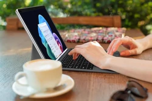 Arteck Bluetooth Keyboard for Surface Pro 10/9/8/X with Touchpad & Rechargeable Battery | Ultra-Slim Portable Wireless Type Cover thumbnail 7