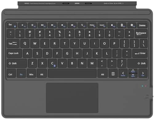 Arteck Bluetooth Keyboard for Surface Pro 10/9/8/X with Touchpad & Rechargeable Battery | Ultra-Slim Portable Wireless Type Cover thumbnail 3