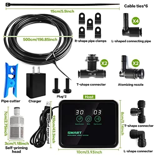 MYGIIKAKA Automatic Reptile Mister Fogger with 2 Nozzles & Timer Control | 2.56" W x 8.66" L x 8.27" H thumbnail 6