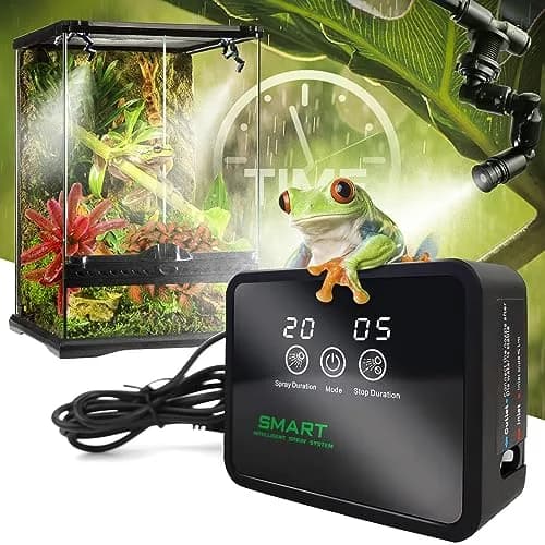 MYGIIKAKA Automatic Reptile Mister Fogger with 2 Nozzles & Timer Control | 2.56" W x 8.66" L x 8.27" H thumbnail 1
