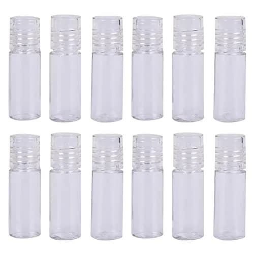 lasenersm Clear 3ml Mini Loose Powder Jars with Sifter (12-Pack) | Refillable Cosmetic Sample Containers thumbnail 1