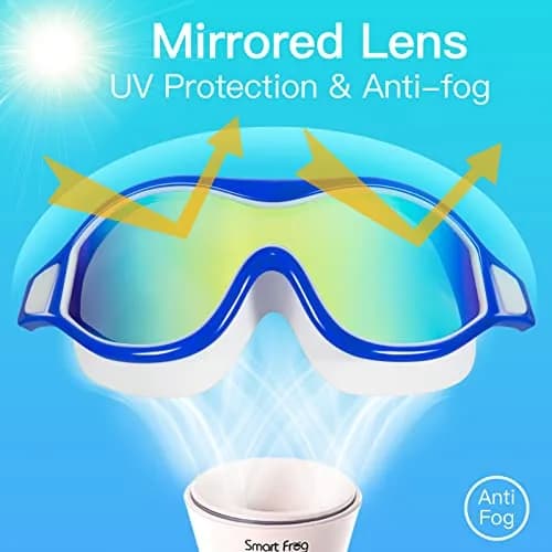 Seago Adult Youth Anti-Fog Wide Clear View Pool Swim Goggles | 180° Vision UV Protection Waterproof No Leaking thumbnail 6