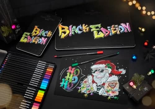 Faber-Castell Black Edition Colored Pencils, 50 Count (Pack of 50) | Smooth Color Laydown for Art & Drawing thumbnail 7