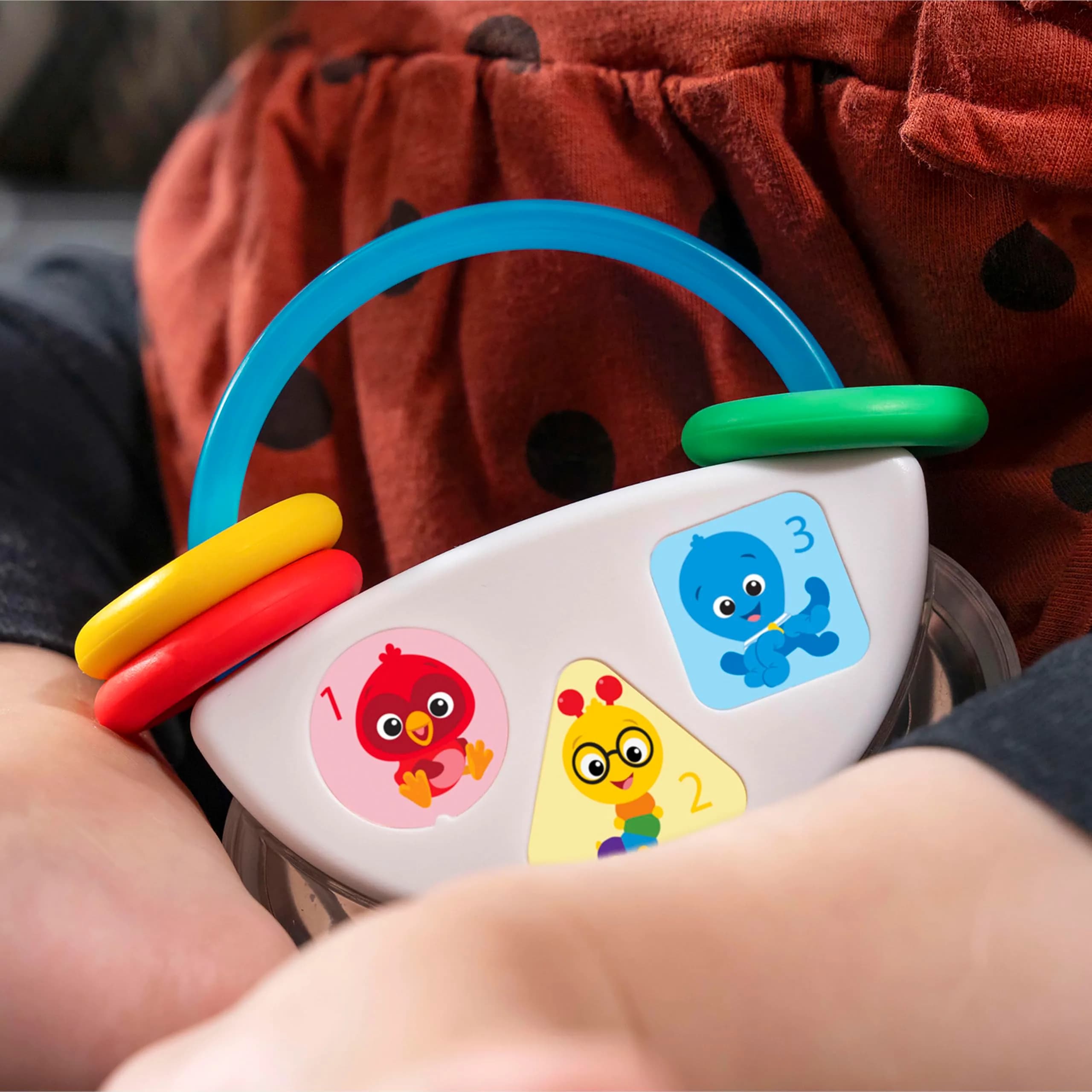 Baby Einstein Tiny Tambourine Musical Toy & Rattle, BPA Free, Age 3 Months+ | Fine Motor Skill Development - view 6