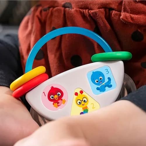 Baby Einstein Tiny Tambourine Musical Toy & Rattle, BPA Free, Age 3 Months+ | Fine Motor Skill Development thumbnail 6