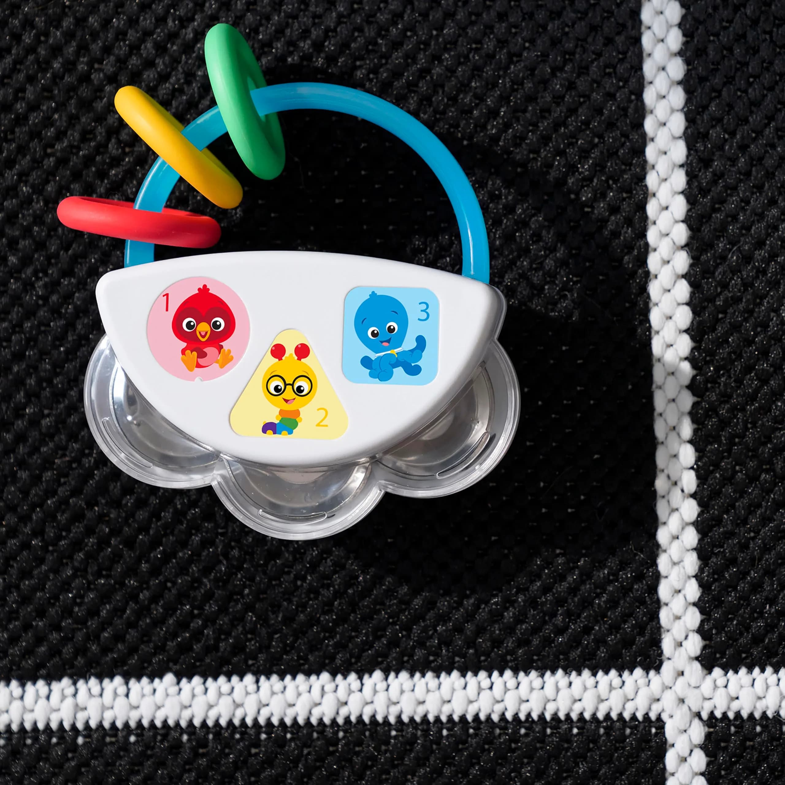 Baby Einstein Tiny Tambourine Musical Toy & Rattle, BPA Free, Age 3 Months+ | Fine Motor Skill Development - view 8