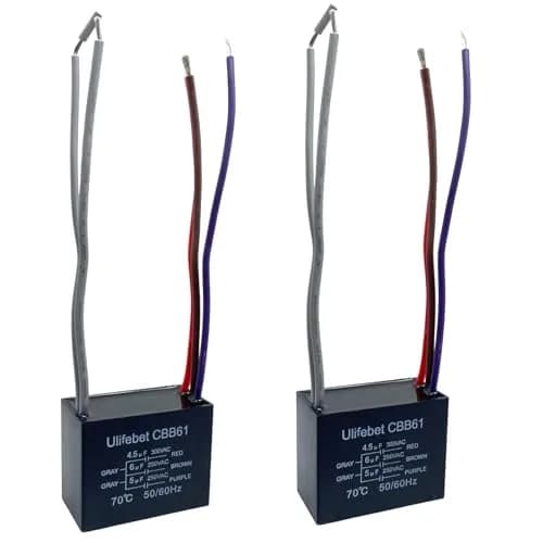 YJZR 5 Wire Ceiling Fan Capacitor CBB61 4.5uf+6uf+5uf 250VAC 50/60Hz | Replacement Part for Fan Speed Control thumbnail 5