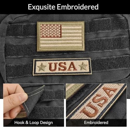 Harsgs 20pcs Random Tactical Morale Patches 2x3 Inch | Embroidered Hook & Loop Patches for Backpacks Vests Uniforms thumbnail 4