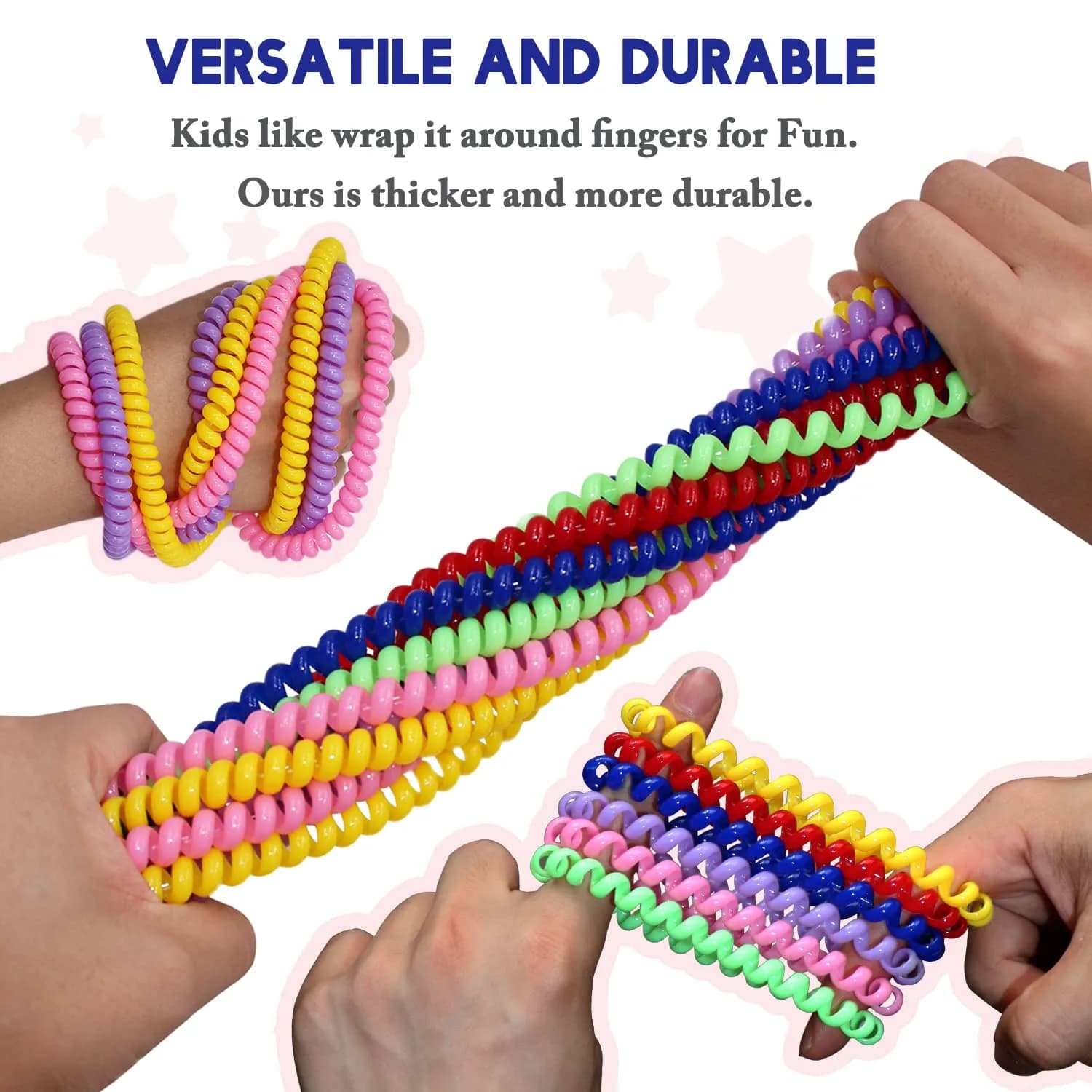 Olugu 12 Pcs Rainbow Sensory Chew Necklace | BPA-Free PLA Oral Motor Aids for Kids - view 3