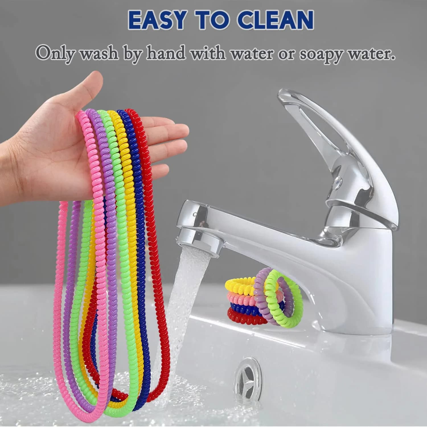 Olugu 12 Pcs Rainbow Sensory Chew Necklace | BPA-Free PLA Oral Motor Aids for Kids - view 4