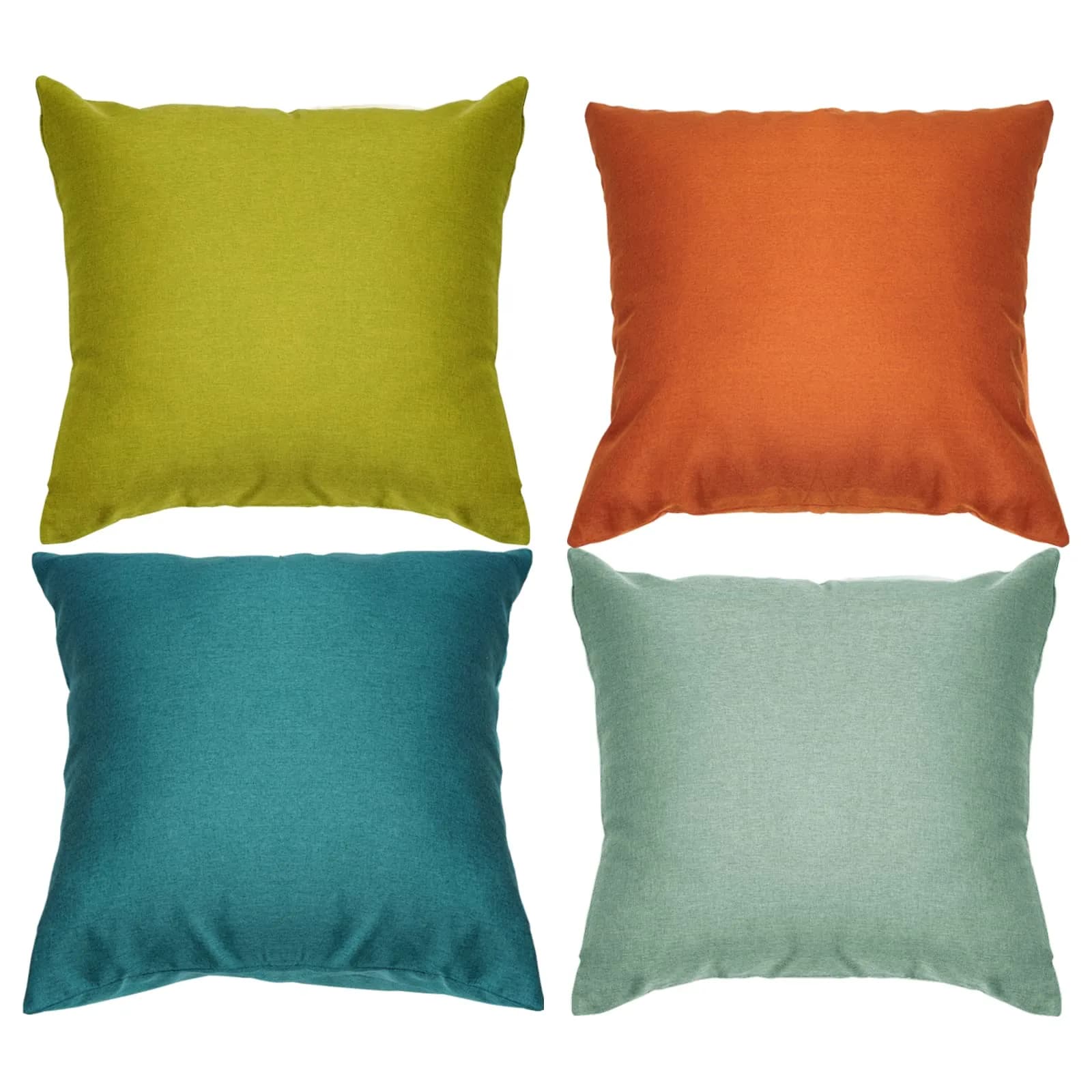 yeabwps 4-Pack Outdoor Waterproof Pillow Covers 45x45 cm (18x18 Inches) | Vibrant Colors for Patio & Garden - main product image