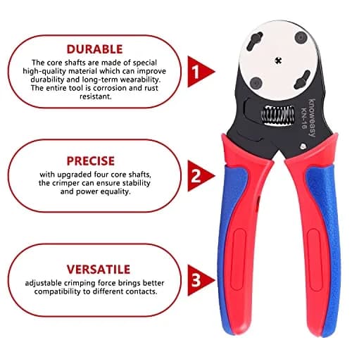 Knoweasy Deutsch Crimper KN16 | 4-Way Indent, 8 Impressions, Automotive & Electrical Use thumbnail 2