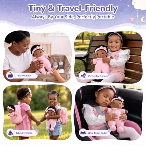 OUOZZZ 10 inch (25.4 cm) Plush Baby Doll | ASTM-Tested & CPC Certified thumbnail 6