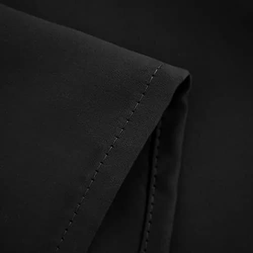 Pickluc Black Cafe Curtain 30"W x 30"L | Short Blackout Window Panel for Kitchen & Small Windows thumbnail 5