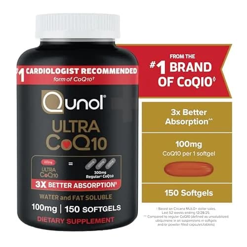 Qunol Ultra CoQ10 100mg Softgels 150 Count | Heart Health & Energy Support with 3X Better Absorption thumbnail 5