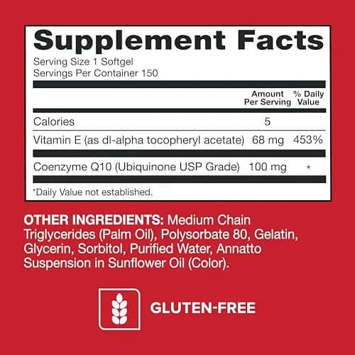 Qunol Ultra CoQ10 100mg Softgels 150 Count | Heart Health & Energy Support with 3X Better Absorption thumbnail 6