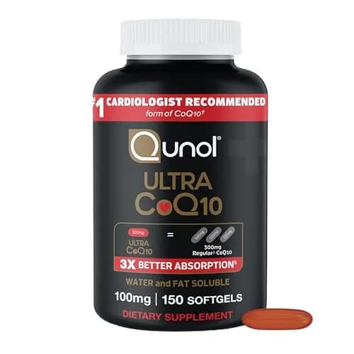 Qunol Ultra CoQ10 100mg Softgels 150 Count | Heart Health & Energy Support with 3X Better Absorption thumbnail 1