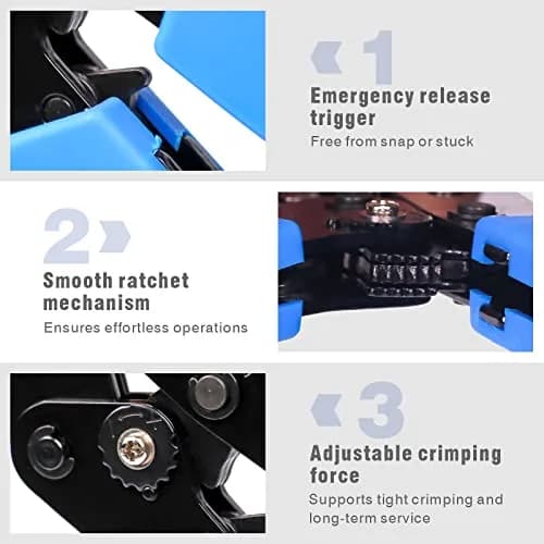 wekesigo SN-28B Dupont Terminal Ratchet Crimper 0.1-1.0mm² | Precise, Durable & Ergonomic Tool thumbnail 4
