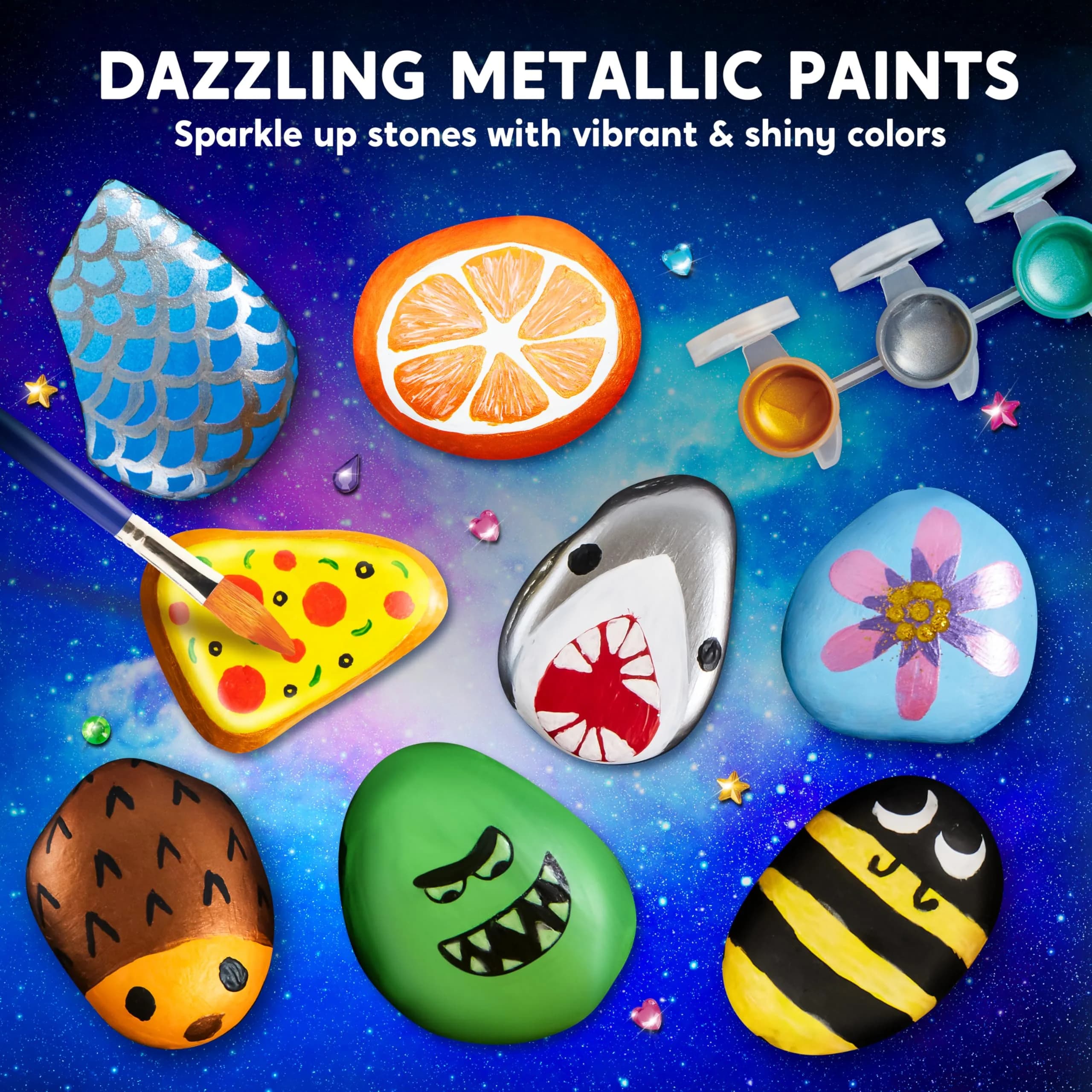 JOYIN Rock Painting Kit Assorted Colors Art Craft Kit - view 6