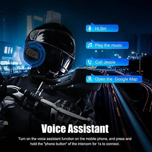EJEAS V4 Plus Motorcycle Helmet Bluetooth Intercom System 1500m Range | Noise Reduction & 3D Sound thumbnail 5