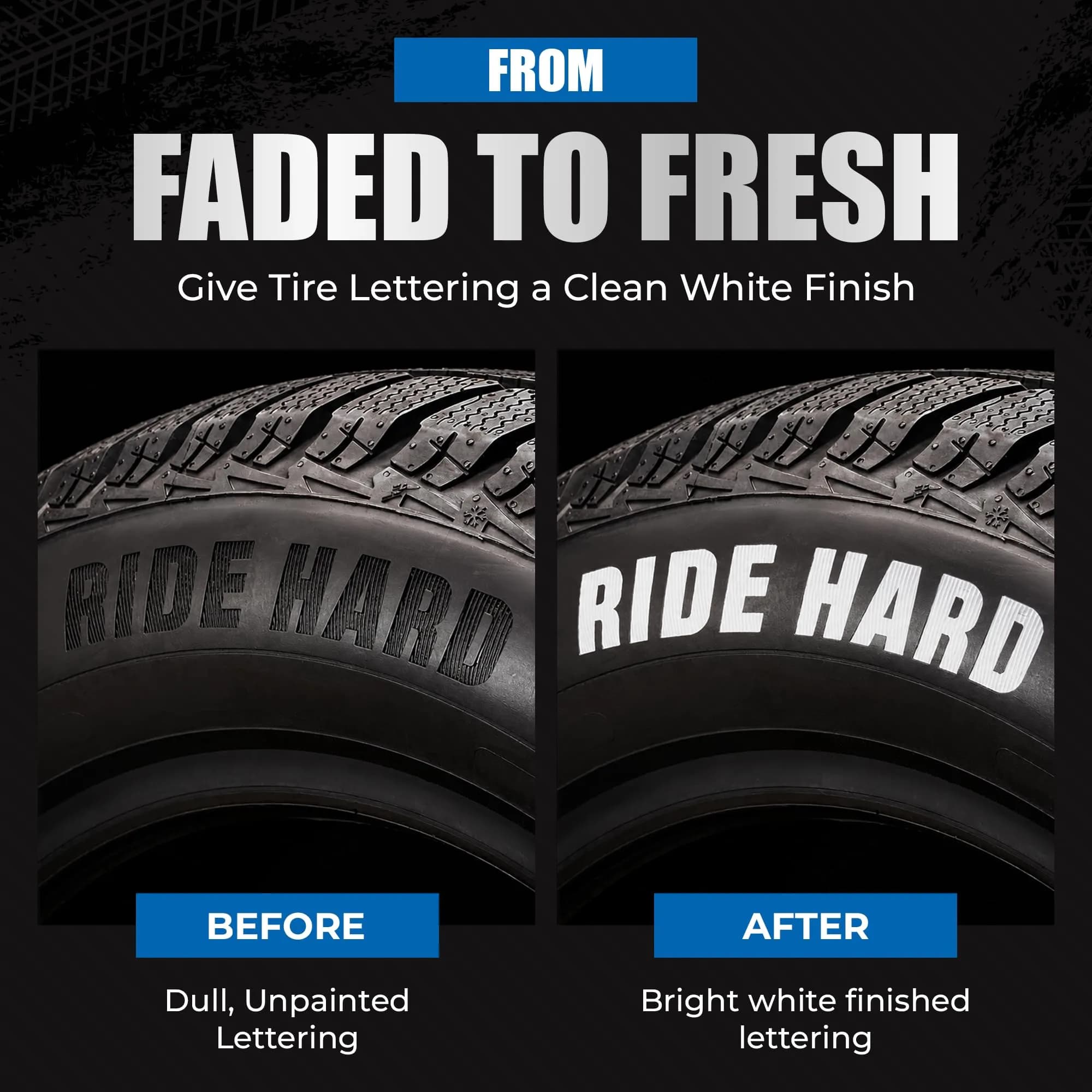 Pelto White Paint Tire Marker 4-Pack | Permanent Weatherproof Ink for Tires & More - view 3