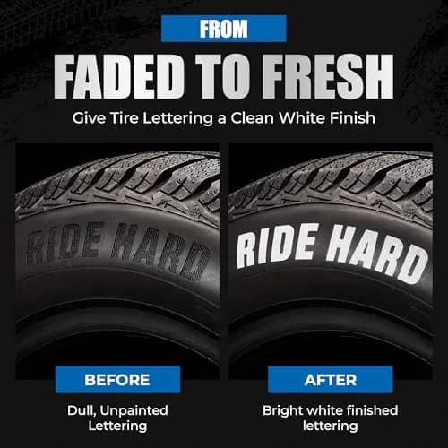 Pelto White Paint Tire Marker 4-Pack | Permanent Weatherproof Ink for Tires & More thumbnail 3