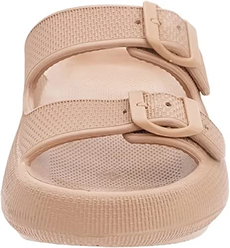 BRONAX Cushioned Shower Slides for Women & Men | 1.7-inch Thick Sole, Adjustable Buckle, EVA Support thumbnail 6