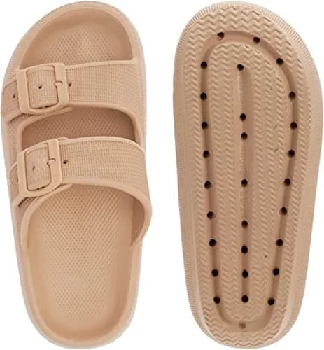BRONAX Cushioned Shower Slides for Women & Men | 1.7-inch Thick Sole, Adjustable Buckle, EVA Support thumbnail 9