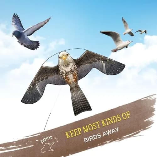 Flerigh Bird Scarer Kite with 13ft Pole | Effective Bird Deterrent for Gardens & Farms thumbnail 3