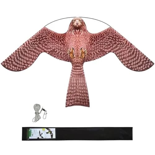 Flerigh Bird Scarer Kite Without Pole Bird Hawk Flying Kite-Style A | Realistic Bird Deterrent for Gardens & Crops thumbnail 1