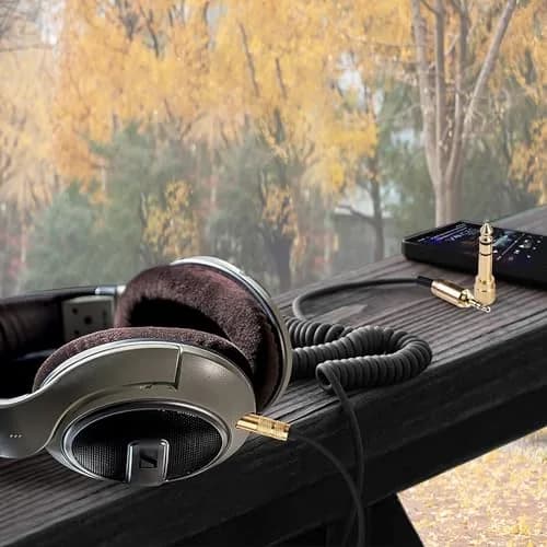 FAAEAL Coiled Audio Upgrade Cable Compatible with Sennheiser HD598Cs HD560s HD598SE HD620S HD400PRO HD599 ATH-M50x M70x Headphones 4.2ft-14ft | Audiophile Sound Enhancement thumbnail 3