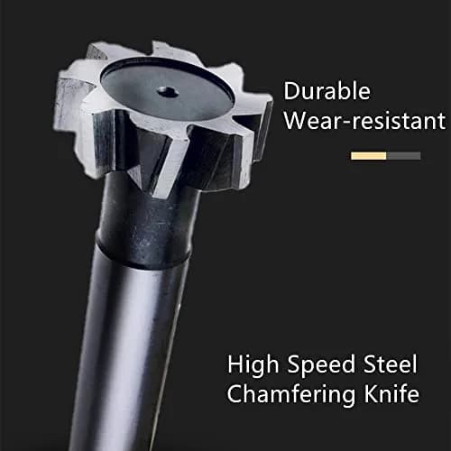NACX T Slot End Mill 10mm | High-Speed Steel Woodruff Cutter, 6 Flutes, 65mm Length thumbnail 5