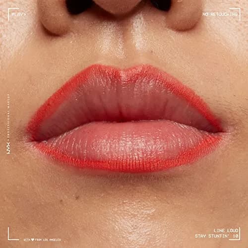 NYX PROFESSIONAL MAKEUP Line Loud Lip Liner, Stay Stuntin' (Midtone Bright Orange) 0.04 oz (1.2 ml) | PETA Certified Cruelty-Free thumbnail 6